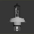 High Quality Automotive Car Headlight Bulb With Metal Base And Glass Housing