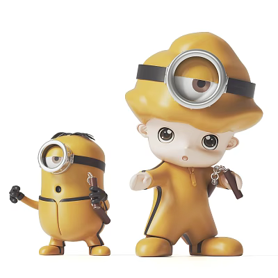 Modern Minions Toy Ornaments 3d model Modern Minions Toy Ornaments 3d model