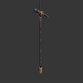 Medieval Ornamental Halberd With Intricate Metal Carvings And Decorative Bronze Details For Historical Warfare