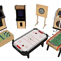 Modern Game Machine Entertainment Equipment Combination Arcade Darts Table Game Bar Entertainment 3d model