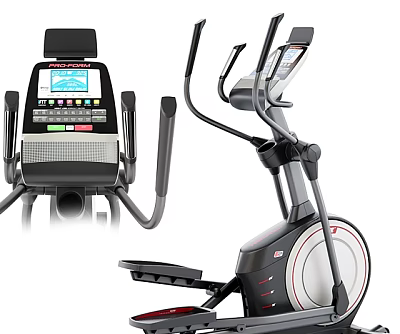 Modern Exercise Equipment With Elliptical Trainer Design LCD Display And Adjustable Settings 3d model