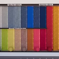 Modern Textured Wall Covering Sample Color Swatches Featuring Various Colors And Materials