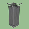 Modern Black Vertical Air Purifiers With Mobile Design For Home Use