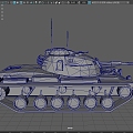 Heavy Tank PBR Next Generation Destroyer Light Tank 3d model