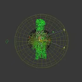 Aerial Planning of Modern City with River High Rise Buildings and Green Spaces