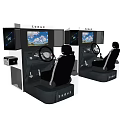 Modern Game Machine Driving Simulator 3d model