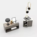 Modern Entryway Cabinet And Side Cabinet Design With Storage Shelves And Decor Items