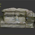 Wooden Stone Stacked Structure With Natural Texture And Rustic Design Elements