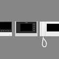 White Wall Mounted Intercom Devices With Leelen Brand Display Screens And Telephone Handset