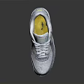 Stylish Nike Air Max Sneakers in Gray White with Colorful Details and Cushioned Sole