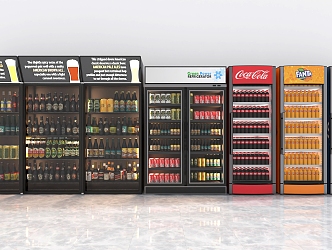 Beverage Refrigerator Freezer Wine Cabinet Display Cabinet Refrigerator Cabinet Beverage Cabinet Beverage Cabinet Supermarket Beverage Cabinet Beverage Soda Water Cabinet 3d model