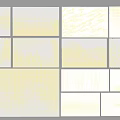 Various Yellow And Gray Texture Samples With Grid Striped And Speckled Patterns 3d model