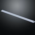 White Ruler With Measurement Scale On Black Background For Measuring Tasks 3d model