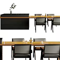 Modern Island Table Water Bar Dining Table and Chair Dining Table and Chair 3d model