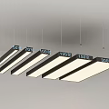 Suspended Grille Lights Featuring Adjustable Brightness Levels from 50% to 200%