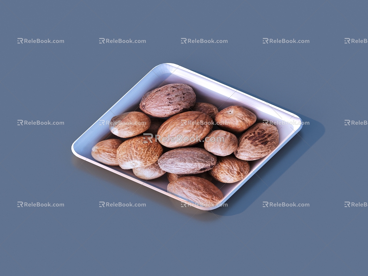 Traditional Chinese medicine ingredients food 3d model