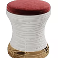 Stylish Modern Upholstered Ottoman Featuring Velvet Textured Fabric Wooden Metal Base Gold Accents