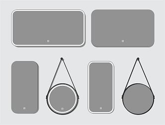 Modern Mirror 3d model