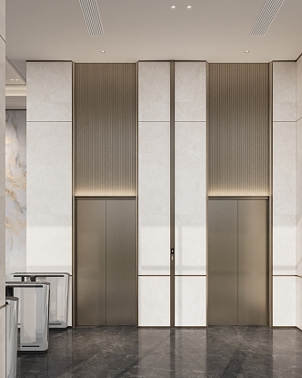 Elevator hall 3d model