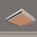 Modern Square Ceiling Light With Bright Illumination And Sleek Silver Frame 3d model
