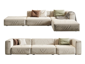 Modern Minotti Combination Sofa 3d model