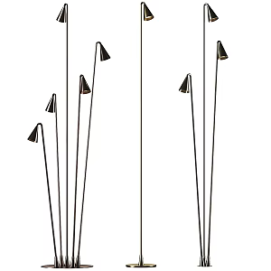 Minimalist Metal Floor Lamp 3d model