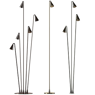 Minimalist Metal Floor Lamp 3d model