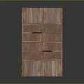 Functional Wooden Storage Cabinet With Multiple Open Shelves And Cabinet Doors Structure