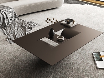 Metal coffee table 3d model