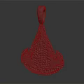 Gray Braided Pendant With Intricate Decorative Design For Fashion Accessory