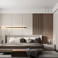Modern Living Dining Room Interior Design With Large TV Sofa Coffee Table And Green Plants