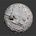 Traditional Chinese Decorative Ornament Set With Mythical Qilin Figurine And Intricate Carved Base