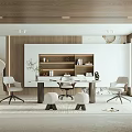 Modern study 3d model