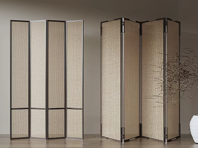 new chinese style screen 3d model