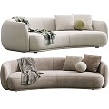 Modern Multiplayer Sofa Sofa Combination 3d model