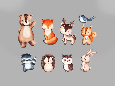 Stickers Kids Stickers 3d model Stickers Kids Stickers 3d model