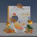 Youth Encounter Natural Theme Guide Sign With Floral Decorations And Sky Background