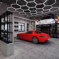 KAIWEI Automotive Service Center With Car Repair Bays Tires And Maintenance Tools