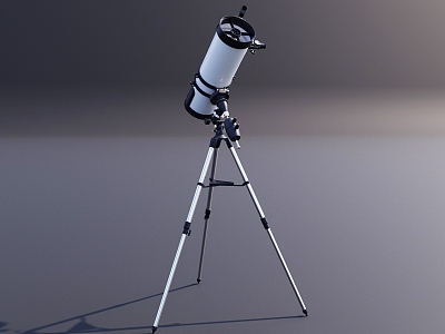 telescope high-powered telescope space telescope 3d model