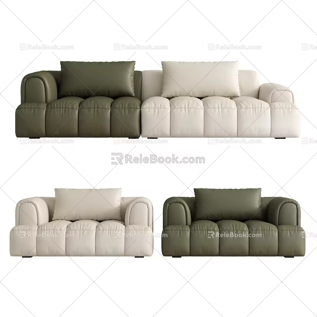 Modern Combination Sofa Sofa Combination 3d model
