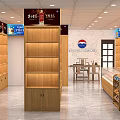 Efficient Retail Store Interior Layout With Shelves And Display Racks In Bird's Eye View Planning