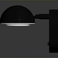 Modern Black Hemispherical Wall Light Lighting Combination For Home Interior Decor 3d model