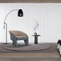 Modern single sofa 3d model