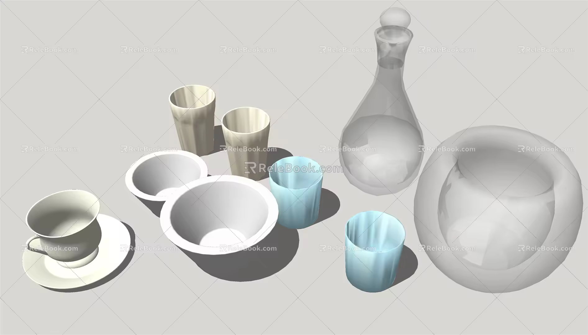 Cup container 3d model