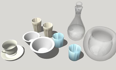 Cup container 3d model