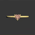 Elegant Gold Ring With Pink Gemstone And Delicate Gold Accents