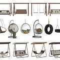 Various Stylish Hammock Chairs With Wooden Metal Frames And Comfortable Cushions