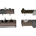Sofa stool Bed end stool combination 3d model