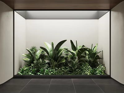 modern plant landscape green plant 3d model