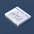 Abstract Art Book With Line Drawings And Creative Illustrations On Cover